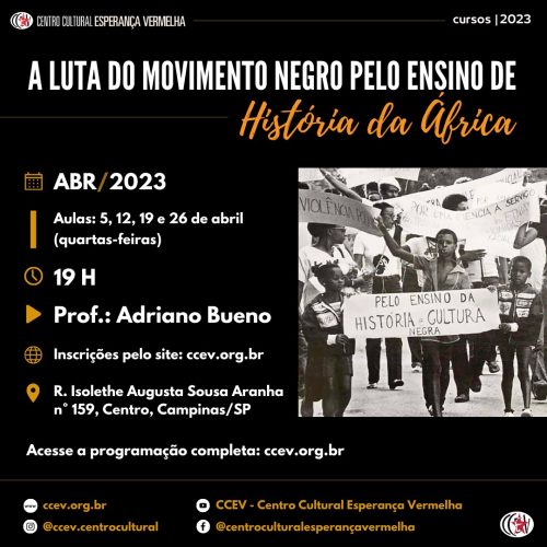 A LUTA DO MOVIMENTO NEGRO PELO ENSINO DE HISTÓRIA DA ÁFRICA