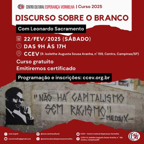 CURSO DISCURSO SOBRE O BRANCO