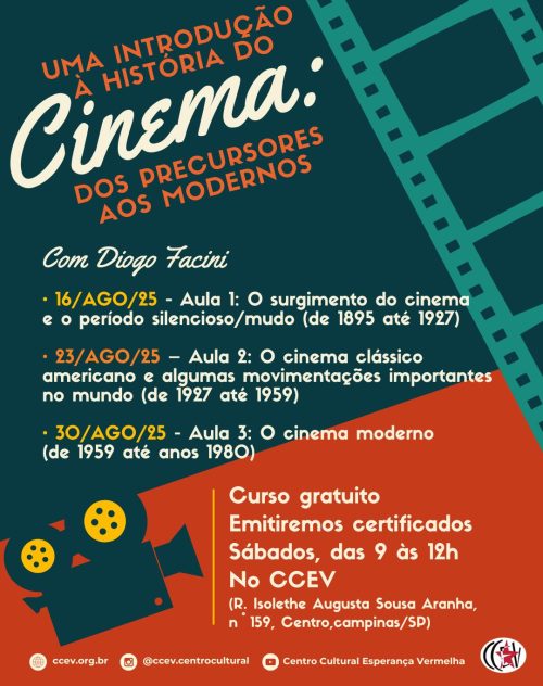 Curso Uma introdução à história do cinema: dos precursores aos modernos