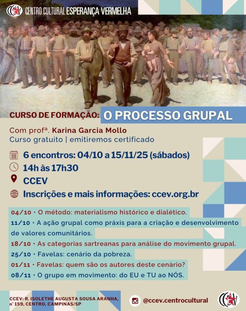 CURSO DE FORMAÇÃO: O PROCESSO GRUPAL