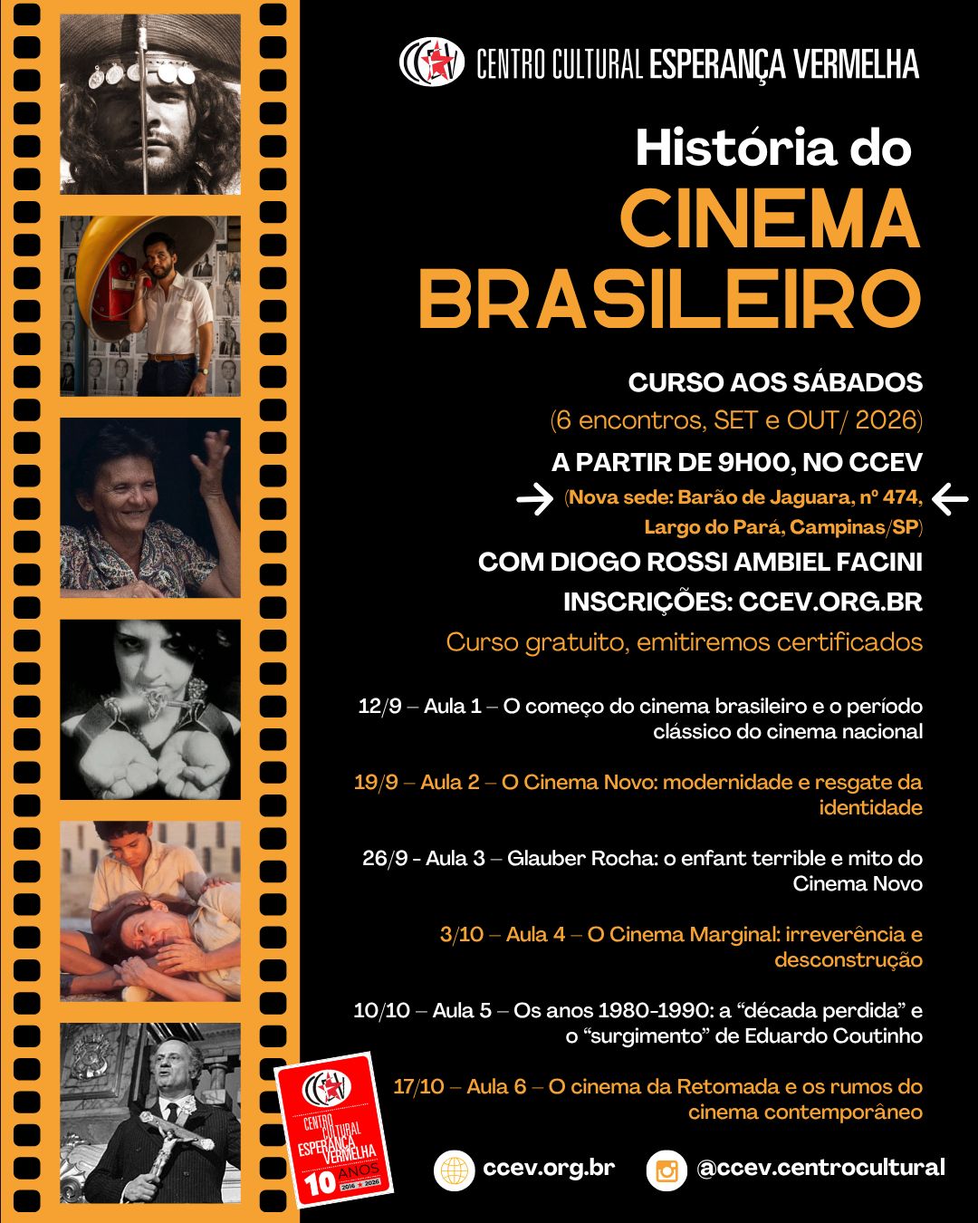 Curso “História do cinema brasileiro”