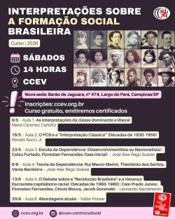 CURSO INTERPRETAÇÕES SOBRE A FORMAÇÃO SOCIAL BRASILEIRA