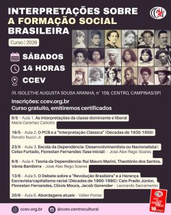 CURSO INTERPRETAÇÕES SOBRE A FORMAÇÃO SOCIAL BRASILEIRA