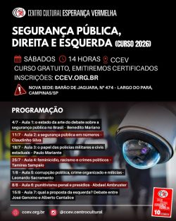 Curso SEGURANÇA PÚBLICA, DIREITA E ESQUERDA